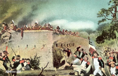 Waterloo 1815, Attack on Castle Hougoumont by French infantry